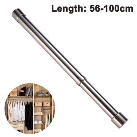 IC CNE Utdragbar Klädstång Garderob Klädstång Rostfritt Stål