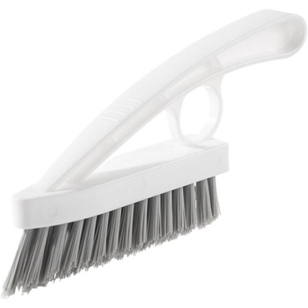 wxsp 1 stk. vindueskarm rengøringsbørste - hvid og grå vask rengøringsbørste - specielt design til vindueskarm og