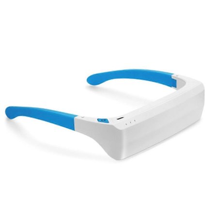 /EA/ Øjenmassageapparat med varme, airbag, fjernelse, varm kompres, øjenmassager, blåt og hvidt lysterapi