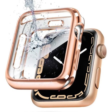 TPU-skyddsfodral för Apple Watch-tillbehör serie 9 8 7 6 5 4 3 SE 41mm 45mm 38-42-44-40mm skärmskydd för Apple Watch-armband
