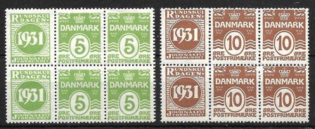 Danmark 1931 - AFA Reklamemærke 47+48 - Postfrisk