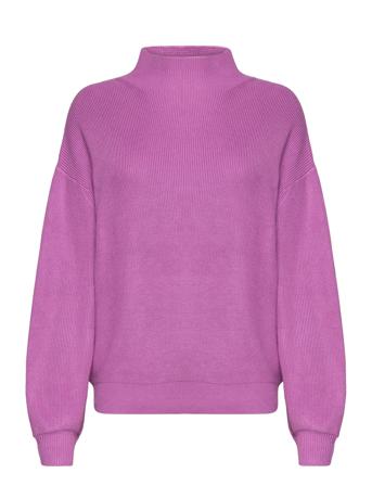 Knit Mock Neck Pullover Tom Tailor Purple