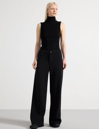 Lindex Trousers Rut - Black - XS