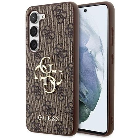 Guess Galaxy S24 Mobilskal Big Metall Logo - Brun
