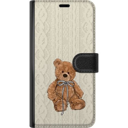 Kompatibelt Plånboksfodral till Xiaomi Xiaomi Redmi 14C Liten Nalle – klassisk nalle i enkel design