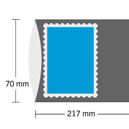HAWID - Striber - 217x70 mm - Dobbelt lag - Sort - 10 stk