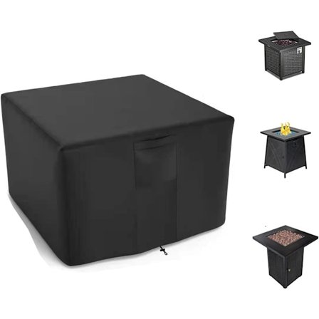 82*82*61 cm - Firkantet bålstedsovertræk - Terrassepejsovertræk