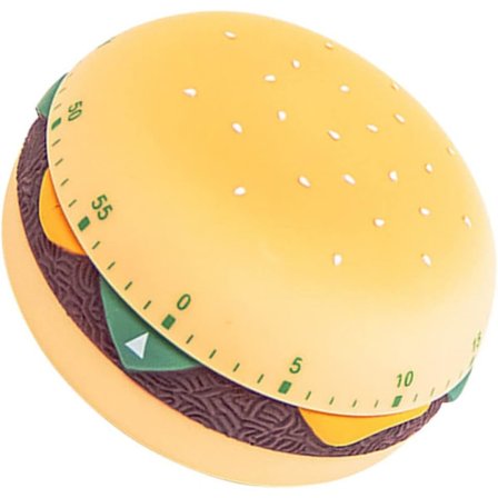 Restaurant Timer Køkken Timer Bærbar Køkken Madlavning Nedtællingspåmindelse til Madlavningstilbehør Burgerform Timer Plast