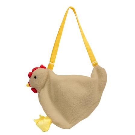 Söpö kanapehmoinen käsilaukku olkalaukku Söpö sarjakuvakanapehmoinen crossbody-laukku Khaki