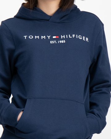 Tommy Hilfiger ESSENTIAL HOODIE Blau Hoodies/Kapuzenpullover Mädchen - Kids Brand Store