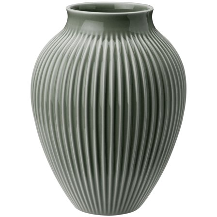Knabstrup Ripple Celadon Vase 20 cm, grønn