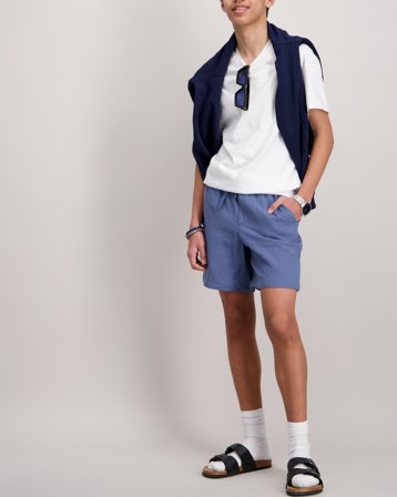 ONLY & SONS JUNIOR OSJTEL-PAS 0158 SHORTS WVN Bleu Shorts Garçon - Kids Brand Store