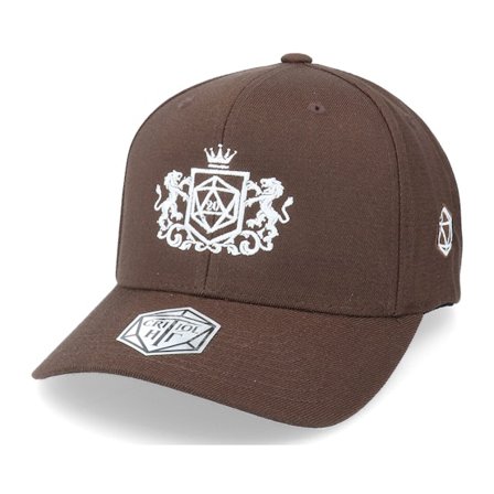 Critiql Hit - Braun adjustable Cap - Lion Dice Crest Brown 110 Adjustable @ Hatstore