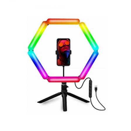 Mobiltelefon Live-sending Skjønnhetsfylllys RGB Fargerikt Fylllys