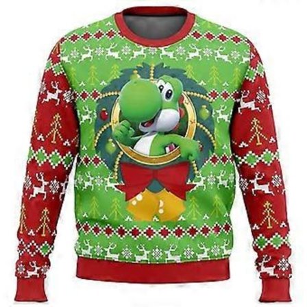 Mario Kart Grim Juletrøje Gave Julemand Pullover Herre 3d Sweatshirt Og Top Efterår Og Vinter (3XL style 3)