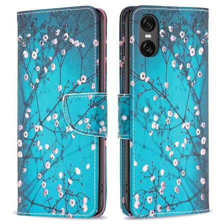 Til Sony Xperia 10 VI tegnebogstativetui mønstertelefoncover Multicolor