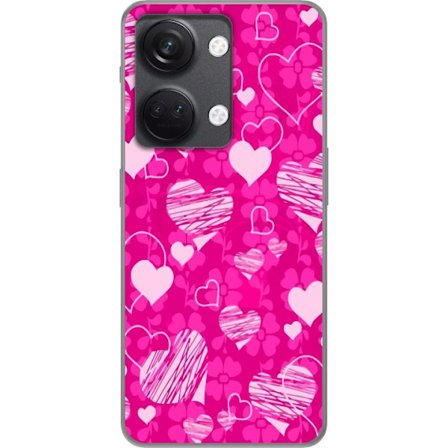 Kompatibelt Mobilskal till OnePlus OnePlus Nord 3 PopHjärtMönster