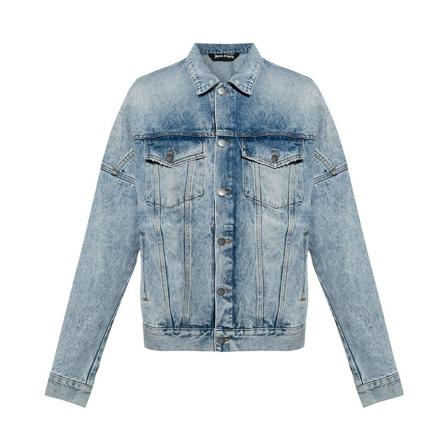 Palm Angels Denim Jakke Blå, Herre