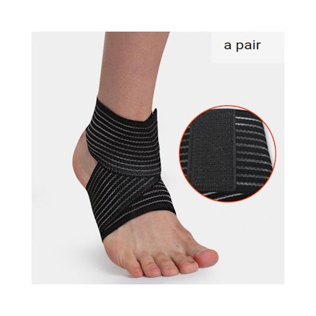 Ett par (svart, one size fits all) tryckjusterbar rem