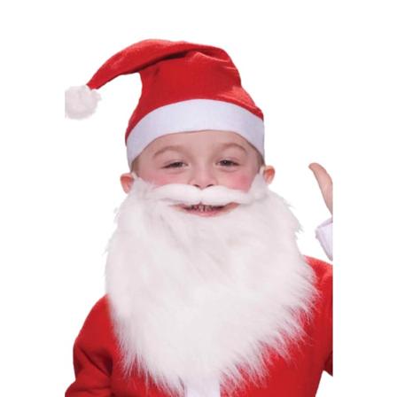 Tomteskägg För Barn / Låtsas Skägg - Jul - Tomte