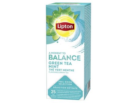 LIPTON Te grönt, mynta, 25 inslagna påsar 25/fp - Lyreco - Kök och servering - Kaffe och te - Te