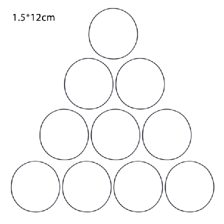 10 st/påse 1,5 mm Universal Kassettbandspelare Remmar Olika släta gummi R