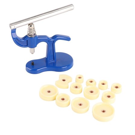 Verktyg för att trycka fast baksidan på klockor med 12 st Formset Kit för underhåll