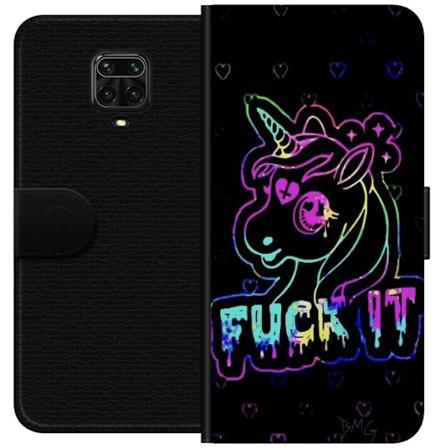 Xiaomi Redmi Note 9 Pro Tegnebogsetui Fuck it Unicorn