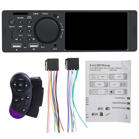 Bil Stereo Single Din MP5 Afspiller Bilradio Modtager