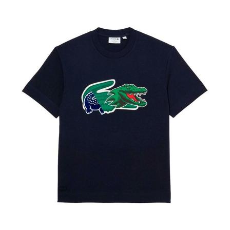 Lacoste, T-Shirts Blauw, Heren, Maat:L
