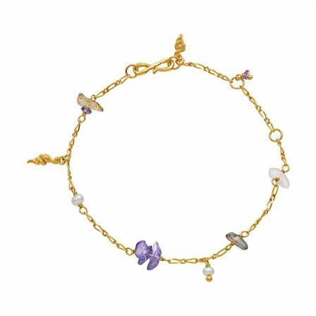 Maanesten 8579A Vilma Bracelet Gul, Dame Armbånd, Størrelse: ONE Size