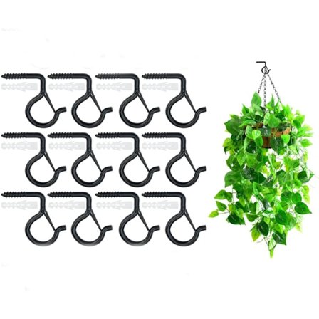 12 kpl rauta Q-ripustin ruuvikoukut ruostumattomat koukut murtumattomat turvallisuuskierteet