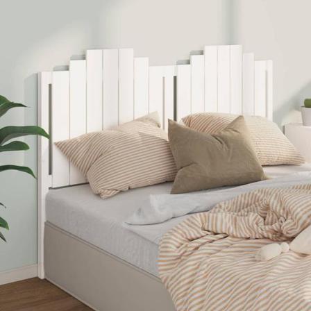 Vidaxl Sänggavel Vit 166x4x110 Cm Massiv Furu Vit