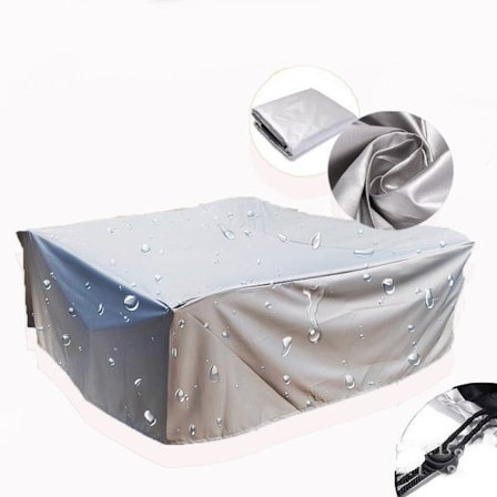 Rektangulära/kvadratiska trädgårdsmöbelöverdrag Vattentäta Anti-UV 210