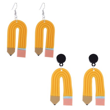 2 par blyantøredobber Lærerøredobber for kvinner jenter