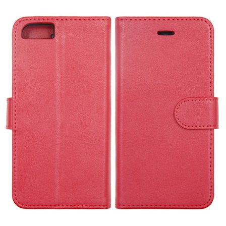 iPhone 6/6S Plånboksfodral Magnet Läder med Stativ - Röd
