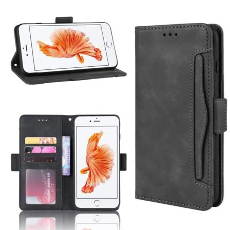 IPhone 6s Plus etc. fodral med en plånbok - Svart Svart