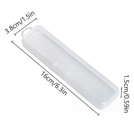 Bærbar Makeup Brush Organizer Øjenbryn Pencil Transparent Cove