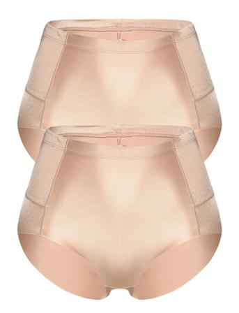 Ov-Shaping Brief Lingerie Panties High Waisted Panties Rosa Hunkemöller