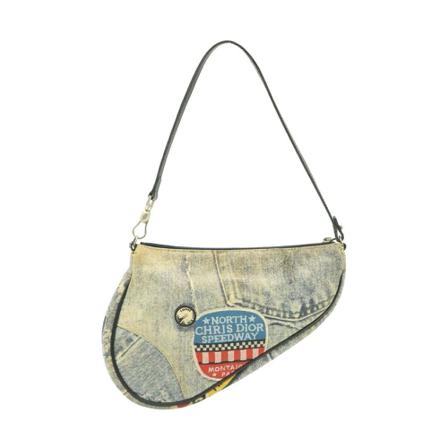 Dior Vintage, Pre-owned Shoulder Bags Blauw, Dames, Maat:ONE Size,Canvas