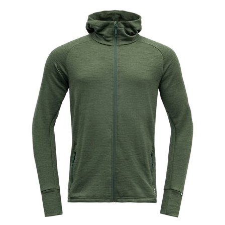 Devold Nibba Man Jacket W/Hood Men Mid layer tops Green L