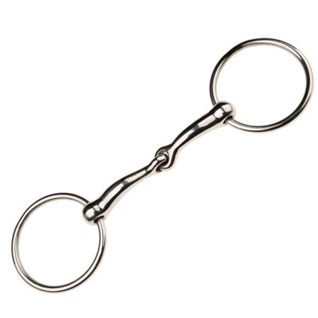 Korsteel Rostfritt Stål Skarvad Lös Ring Snaffle Bit 5in Sil