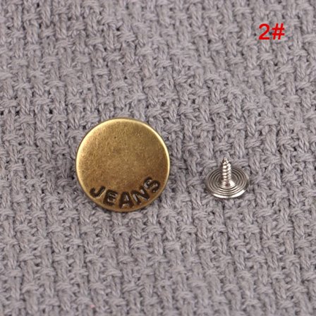 17 mm jeanstryckknapp Syfri knapp med skruvbyxor Ch