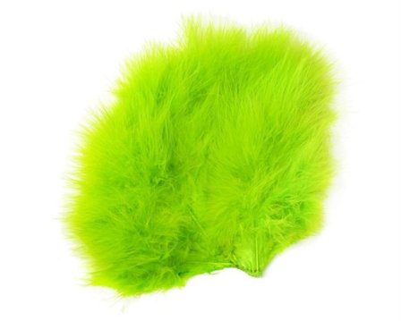 Whiting Super 'Bou White dyed Fl. Green Chartreuse