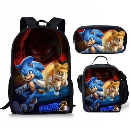 Sonic-reppu lapsille, lounaskassi, kyn kotelosetti kolme - varastossa 6