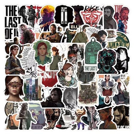 50X The Last of Us Stickers PS5 Joel Ellie Game Iphone Case Laptop Konsoler Del