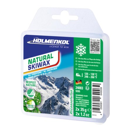 Holmenkol Natural Skiwax 2x35g ski wax White OneSize