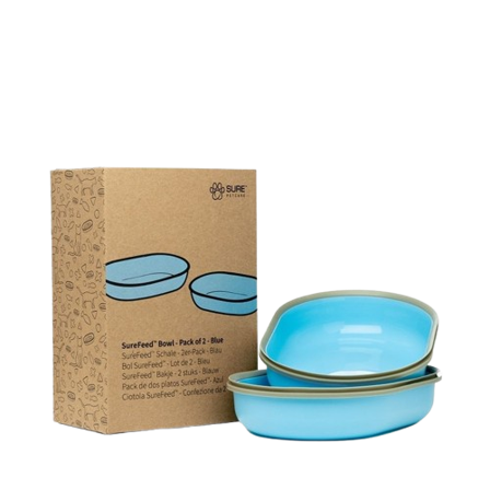 SureFeed - Ekstra matskål - Blå / Udelt 2-pakning - Katt - Matplass og vannfontener for katt - Matskåler og vannskåler - ZOO.no