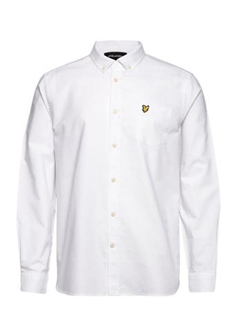 Regular Fit Light Weight Oxford Shirt Skjorta Casual Vit Lyle & Scott