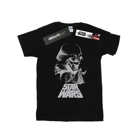 Star Wars Dam Darth Vader Sketch Bomull Boyfriend T-shirt XXL Svart